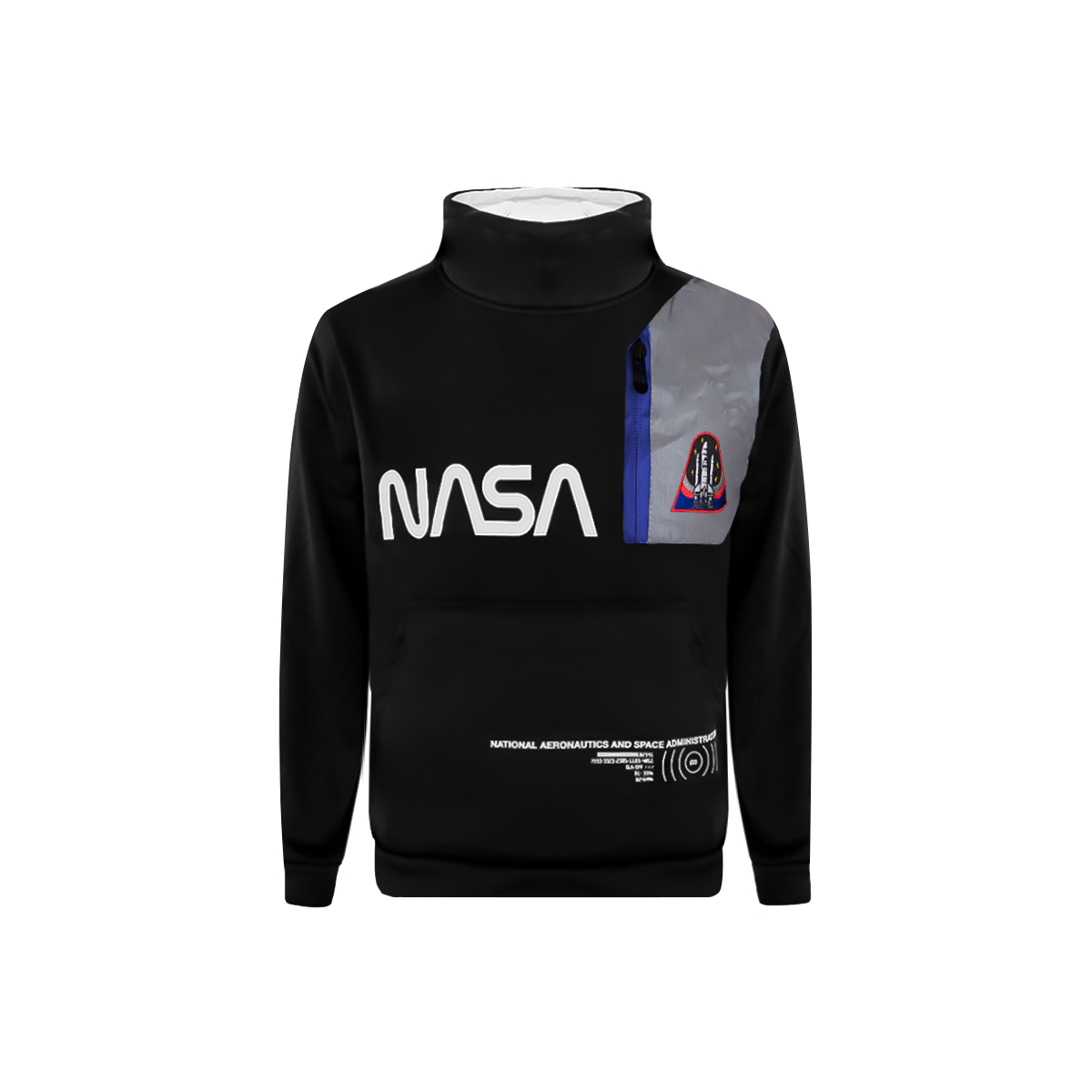 Foto 2 pulgar | Sudadera Nasa Negra para Niño