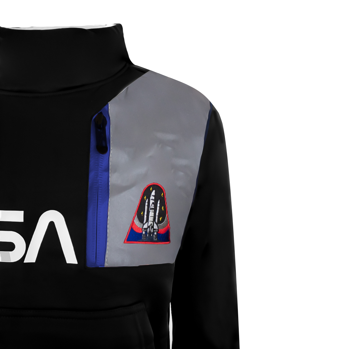 Foto 3 pulgar | Sudadera Nasa Negra para Niño