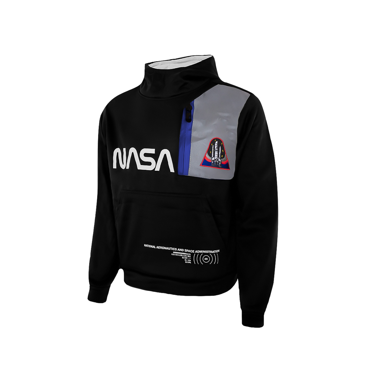 Foto 4 pulgar | Sudadera Nasa Negra para Niño