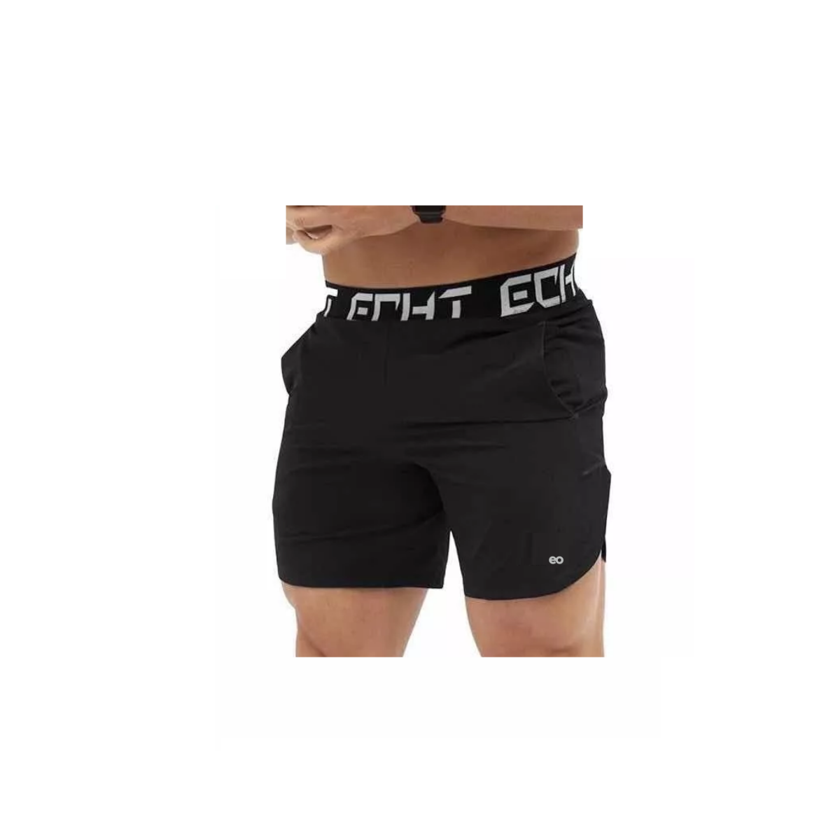 Foto 1 | Short Deportivo Elástico Secado Rápido Correr. Talla G/eg. Eo Safe Imports Esi-11229-1 Negro