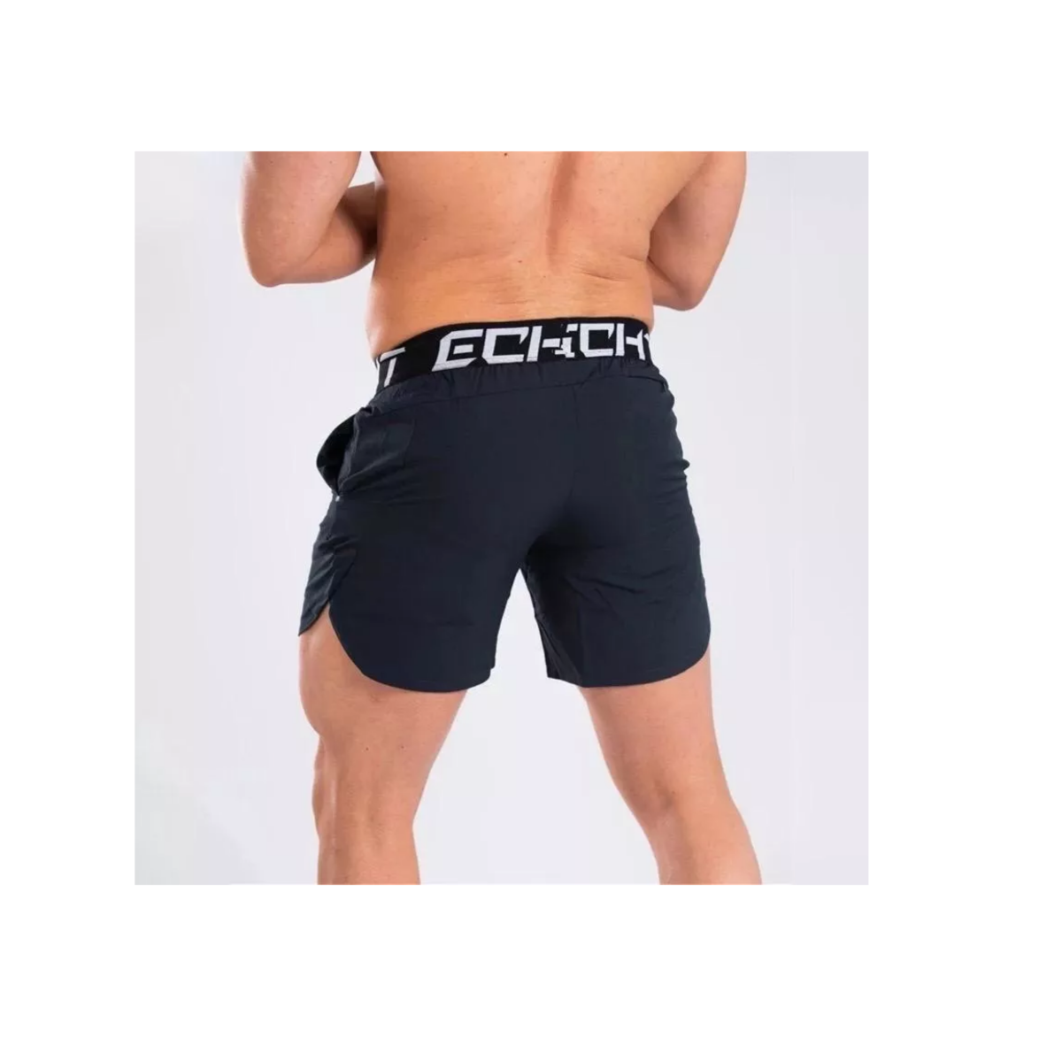 Foto 3 | Short Deportivo Elástico Secado Rápido Correr. Talla G/eg. Eo Safe Imports Esi-11229-1 Negro
