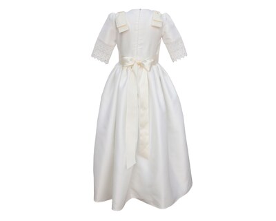 Foto 2 | Vestido De Primera Comunión Carana Off White Guipur Cintura Y Mangas Talla 12 Manga Corta