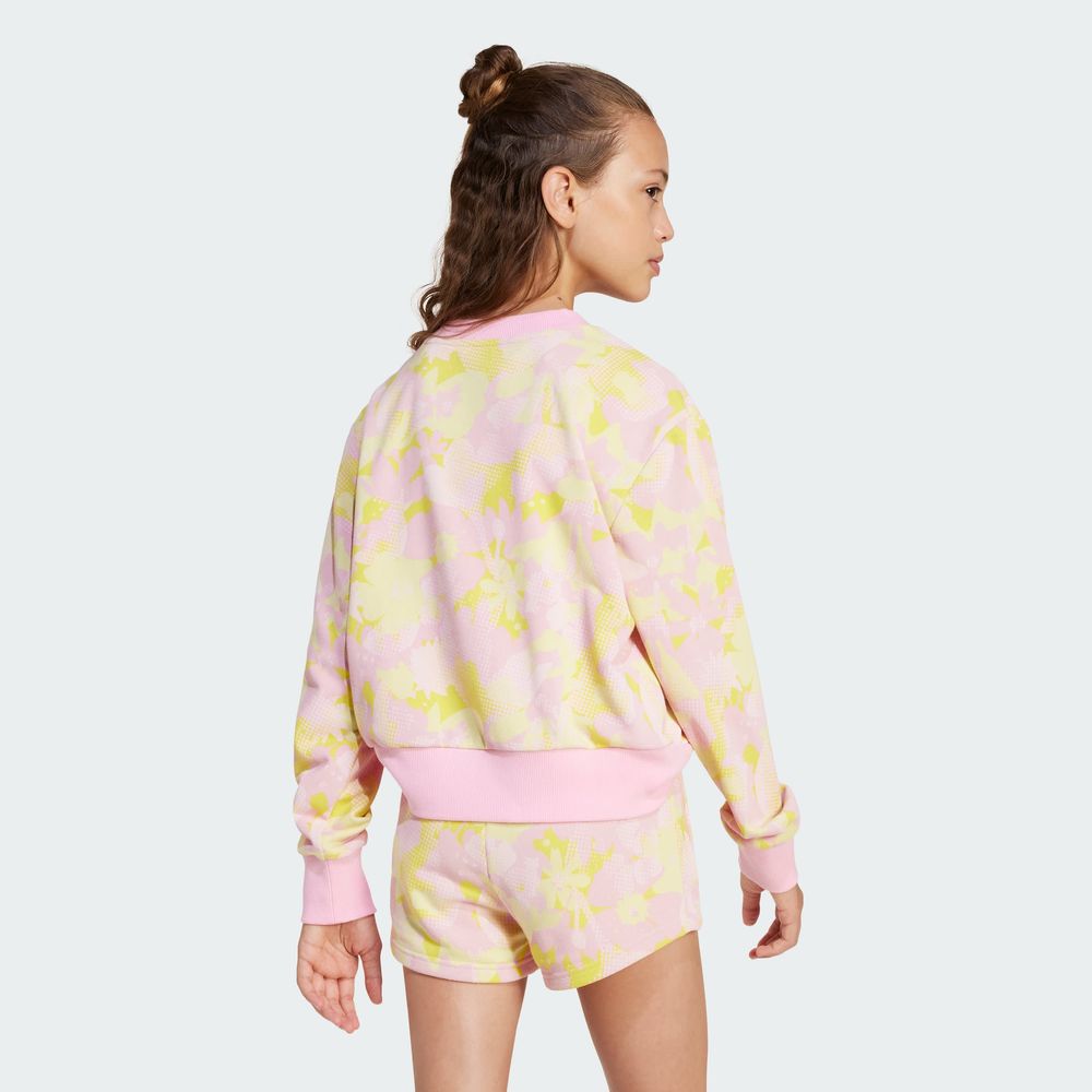 Foto 5 pulgar | Sudadera Adidas Jg Flwr Swt para Niña