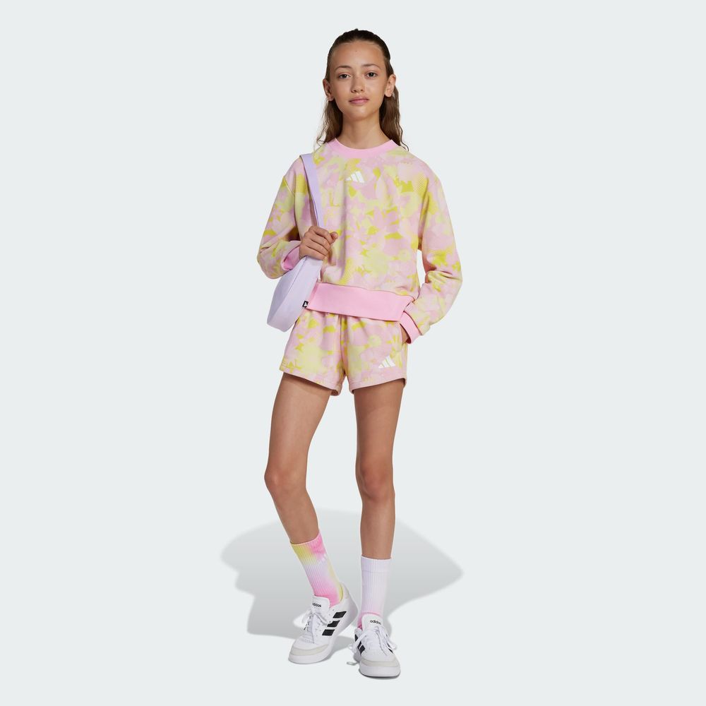 Foto 5 | Sudadera Adidas Jg Flwr Swt para Niña