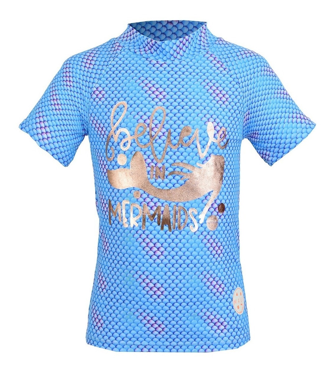 Playera para Nadar De Niña Manga Corta color Azul $329