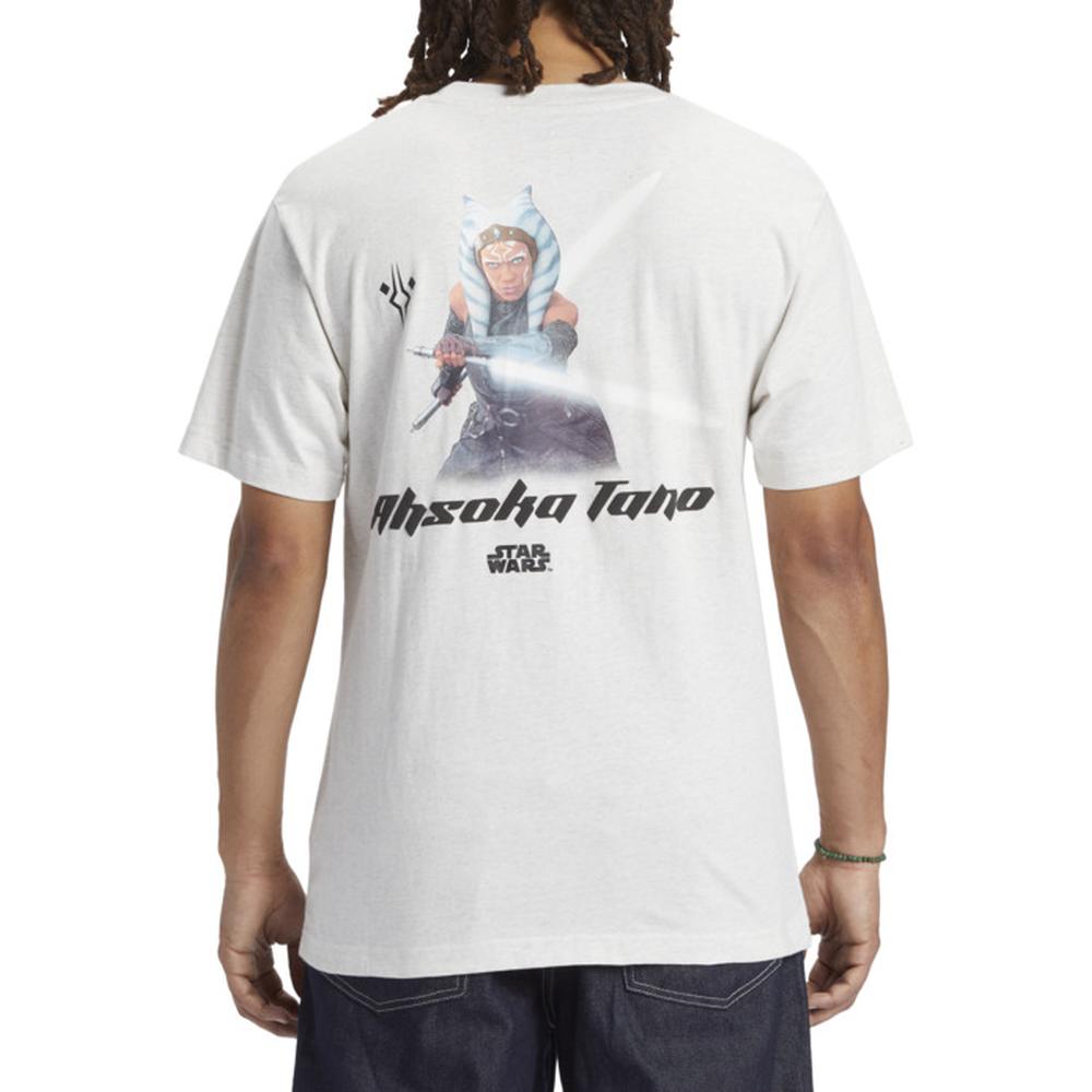 Foto 3 pulgar | Playera Dc Shoes Ahsoka The Mandalorian Blanca para Hombre