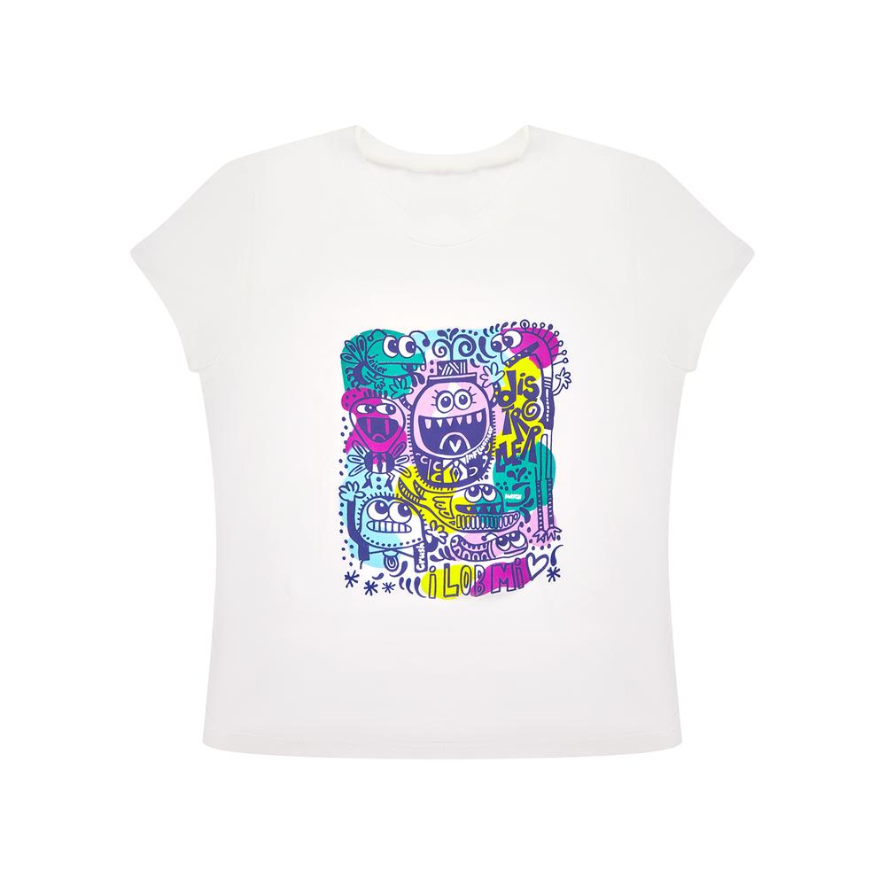 Foto 4 pulgar | Playera Distroller Ilusión 40034 Blanca