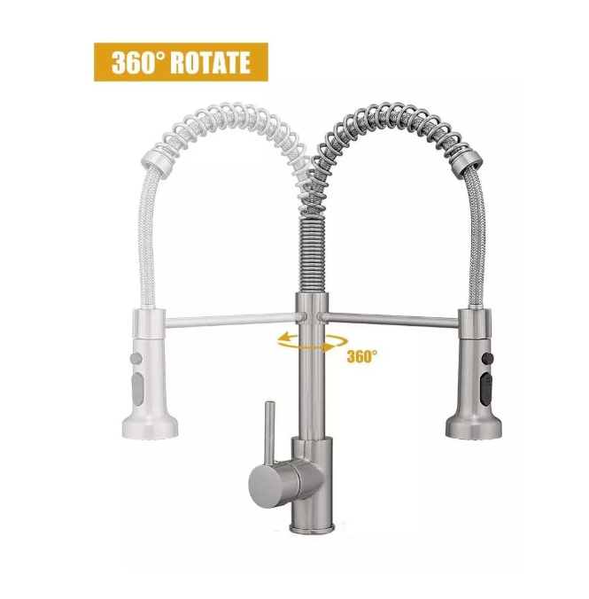 Foto 5 pulgar | Wünd Grifo Mezclador Cocina Monomando Fregadero Llave Color Plata