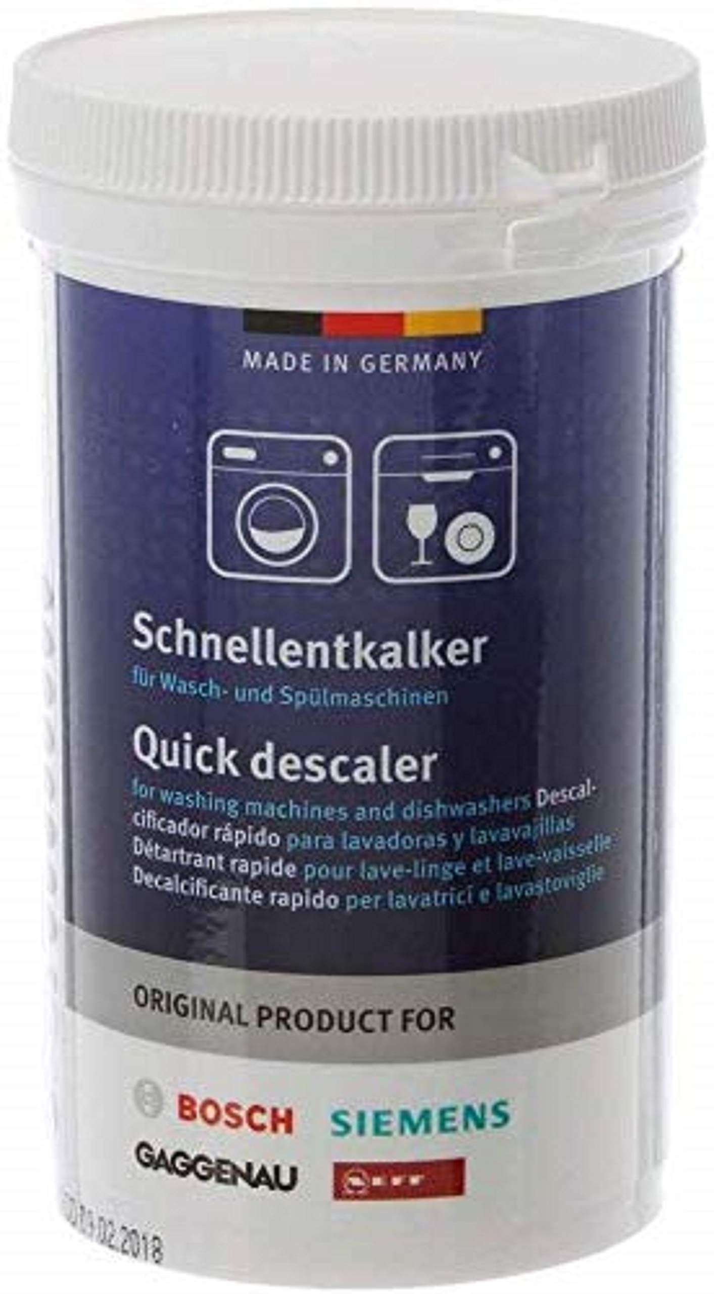 Descalcificador Antiincrustante Bosch Para Lavadora Y Lavavajillas - Venta Internacional.