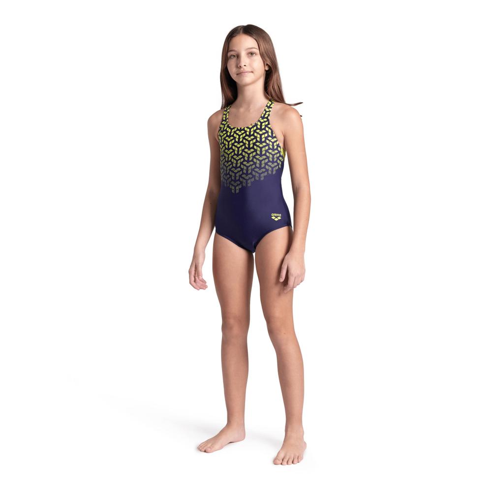 Foto 4 | Traje de Baño Arena Feel Kikko V Swim Pro Back Azul Marino para Niña