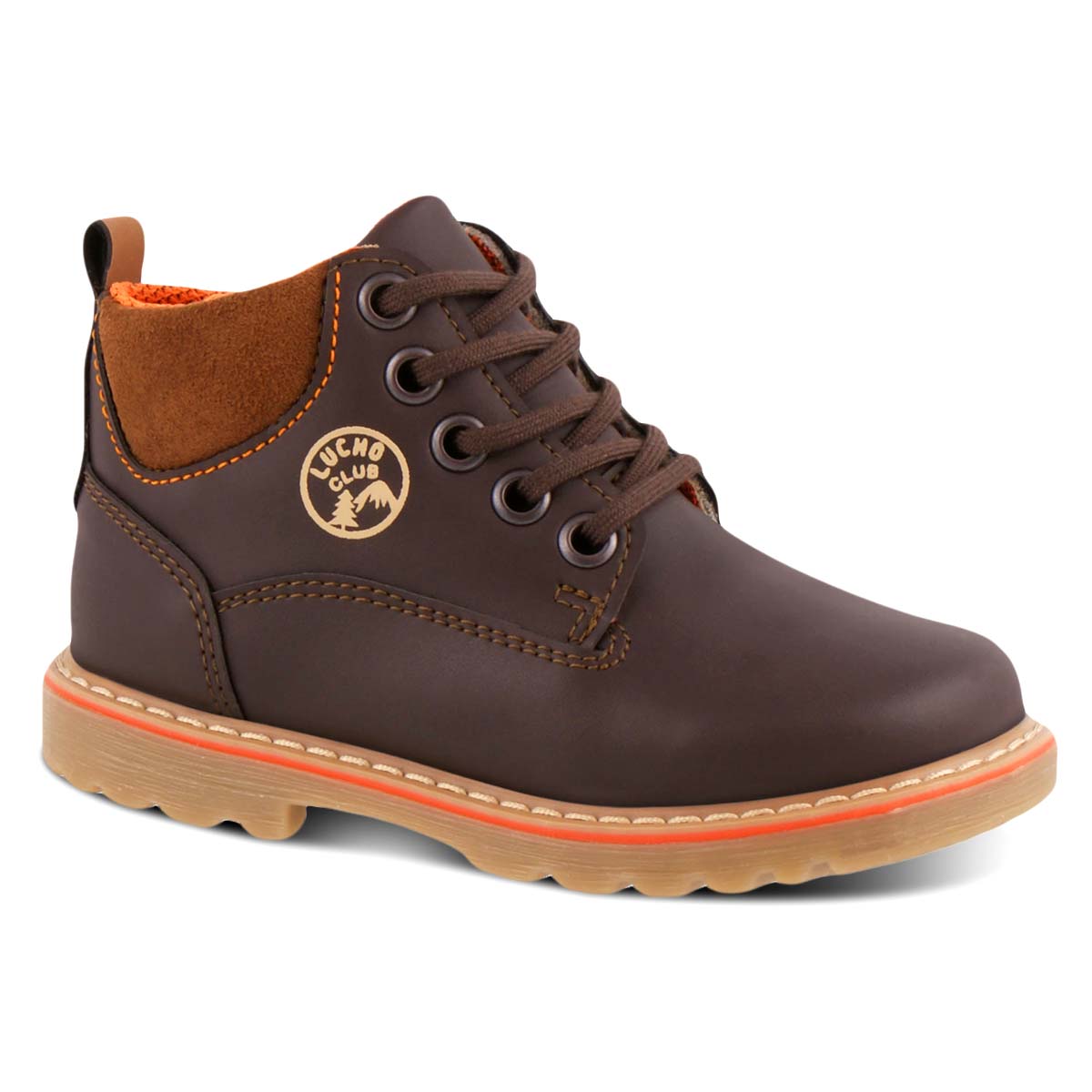 Bota Casual Lucho 356 color Café para Niño