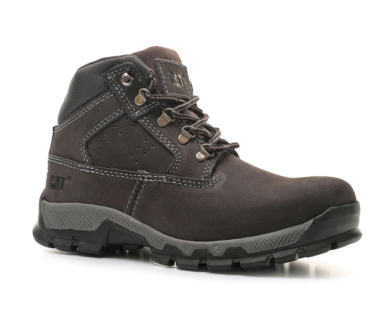 Bota Caterpillar Ck265384 Gris Piel