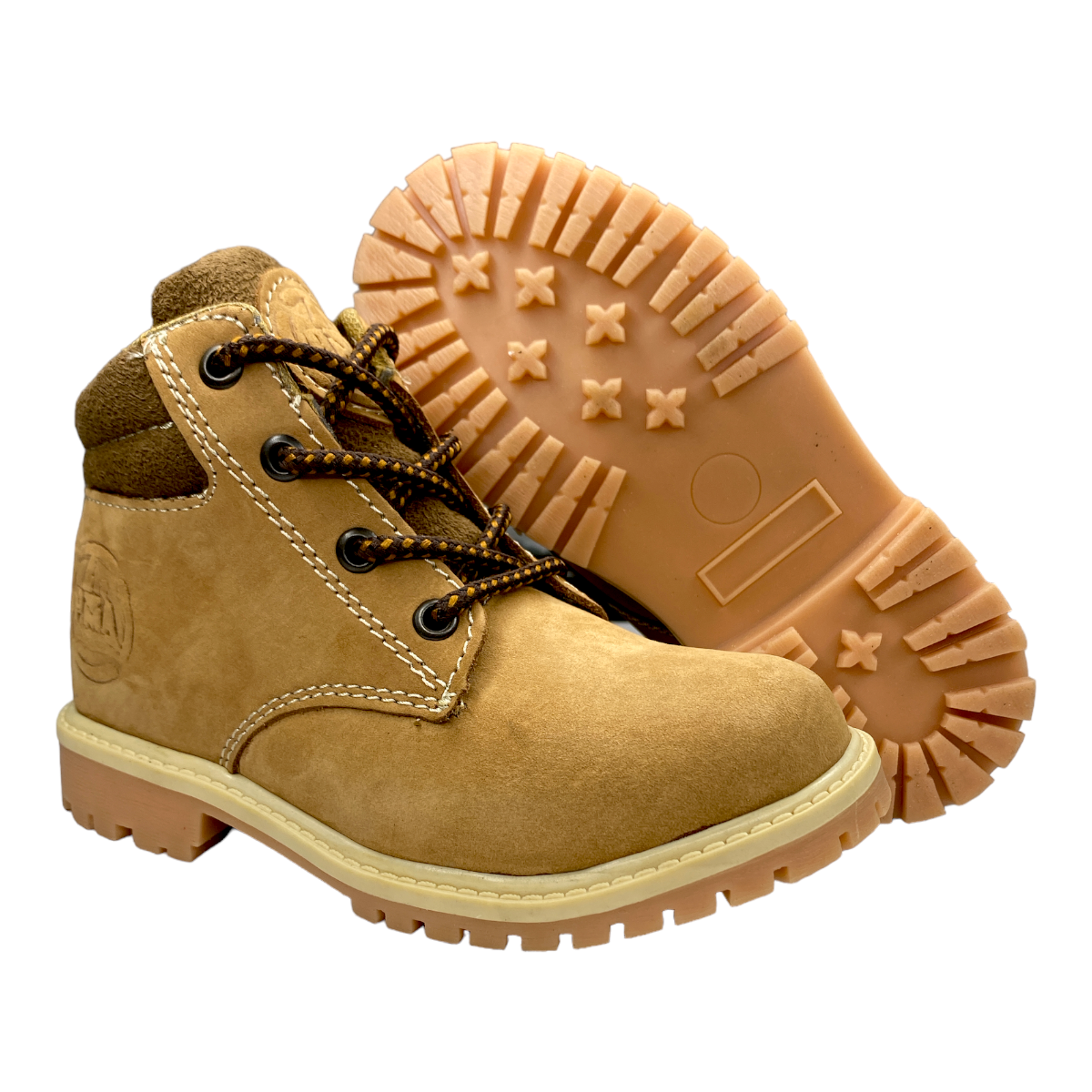 Botas Las Cuatas color Miel Gamuza para Niños