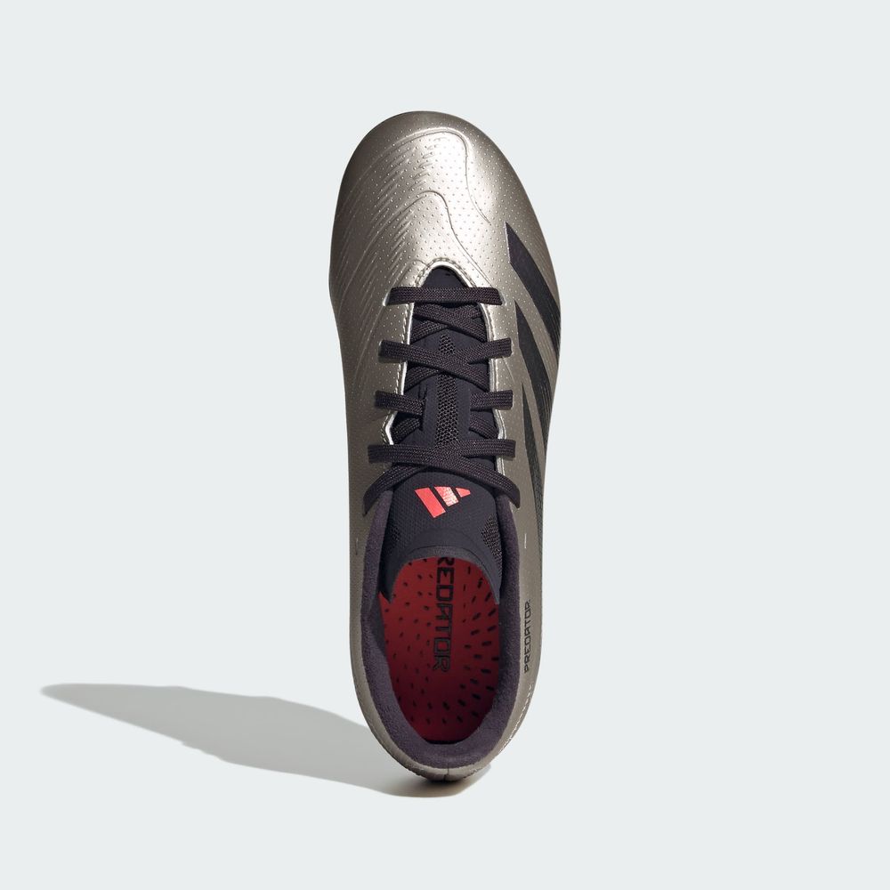 Foto 5 | Tacos Predator League Terreno Firme Kids Adidas Gris Niños