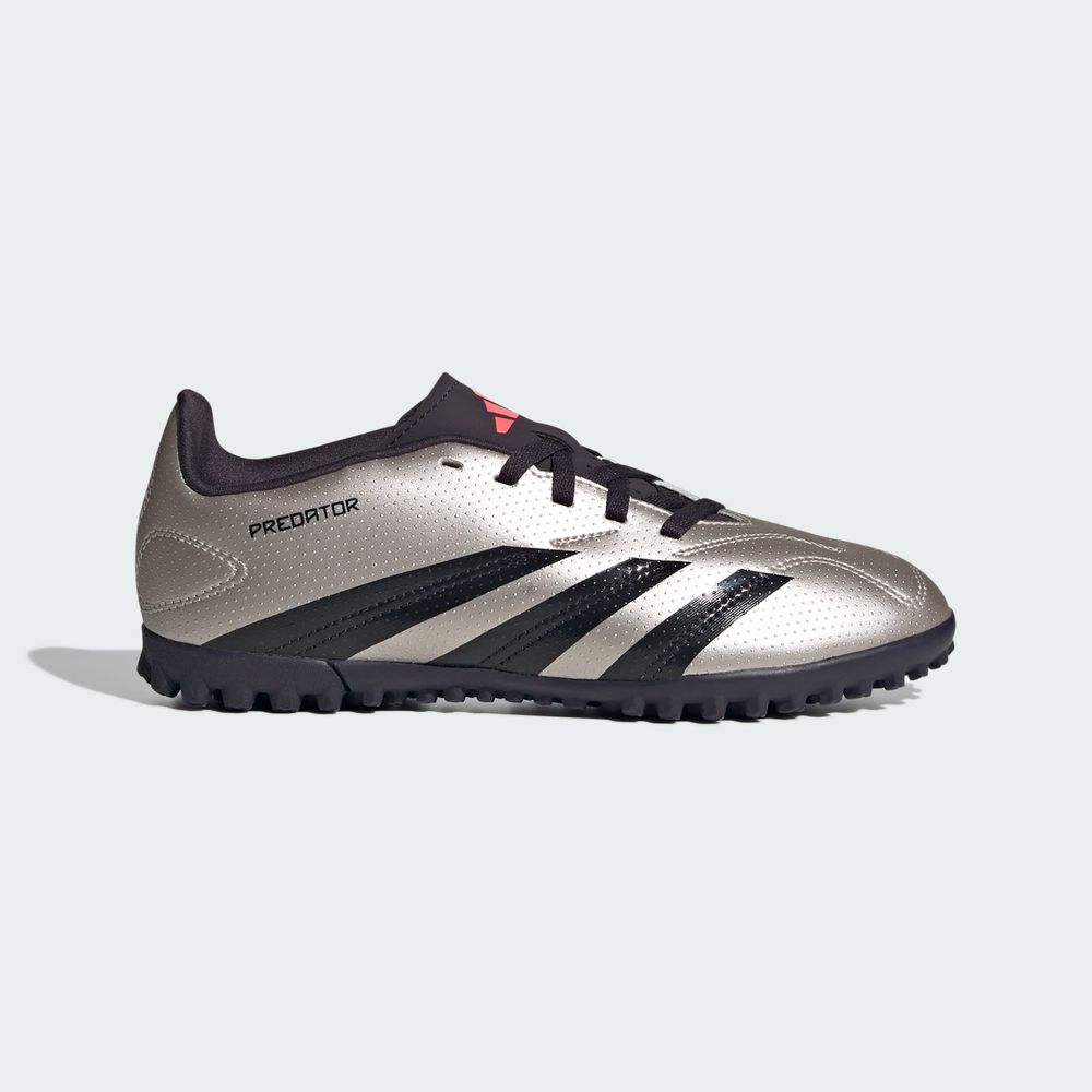 Foto 2 | Calzado De Fútbol Predator Club Pasto Sintético Niños Adidas Gris Niños