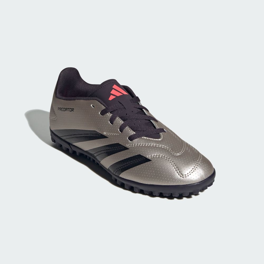 Foto 7 | Calzado De Fútbol Predator Club Pasto Sintético Niños Adidas Gris Niños