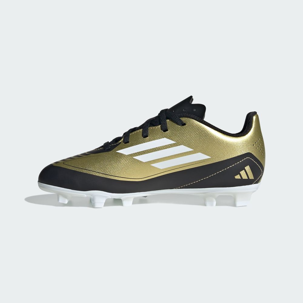 Foto 3 | Calzado De Fútbol F50 Club Messi Multiterreno Kids Adidas Oro Niños