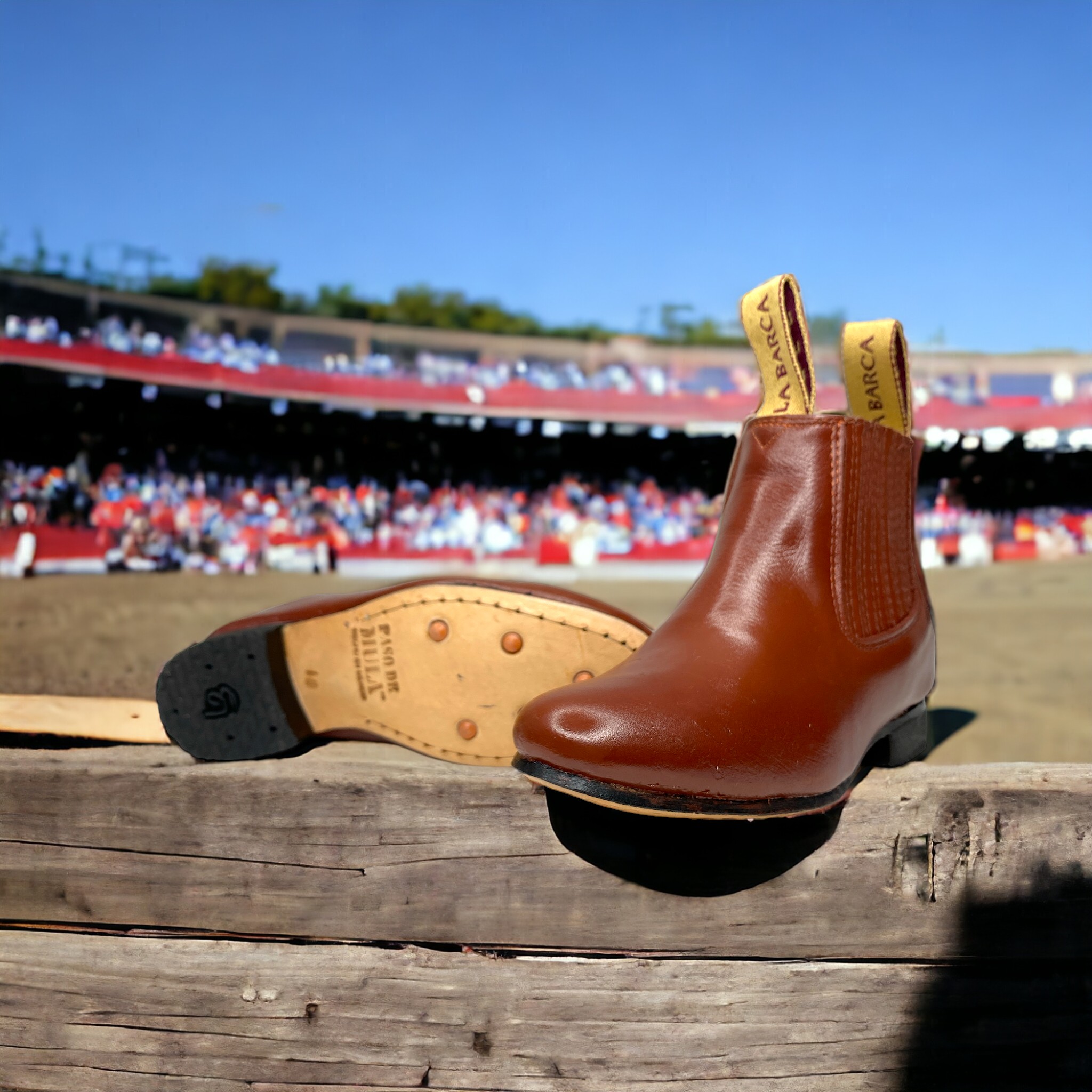 Foto 5 | Botin Charro La Barca Unisex Paso De Mula Antiderrapante Las Cuatas.