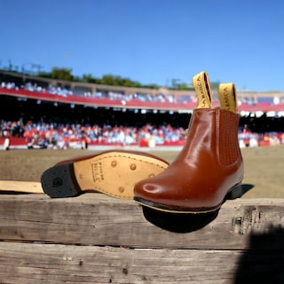 Foto 5 | Botin Charro La Barca Unisex Paso De Mula Antiderrapante Las Cuatas.