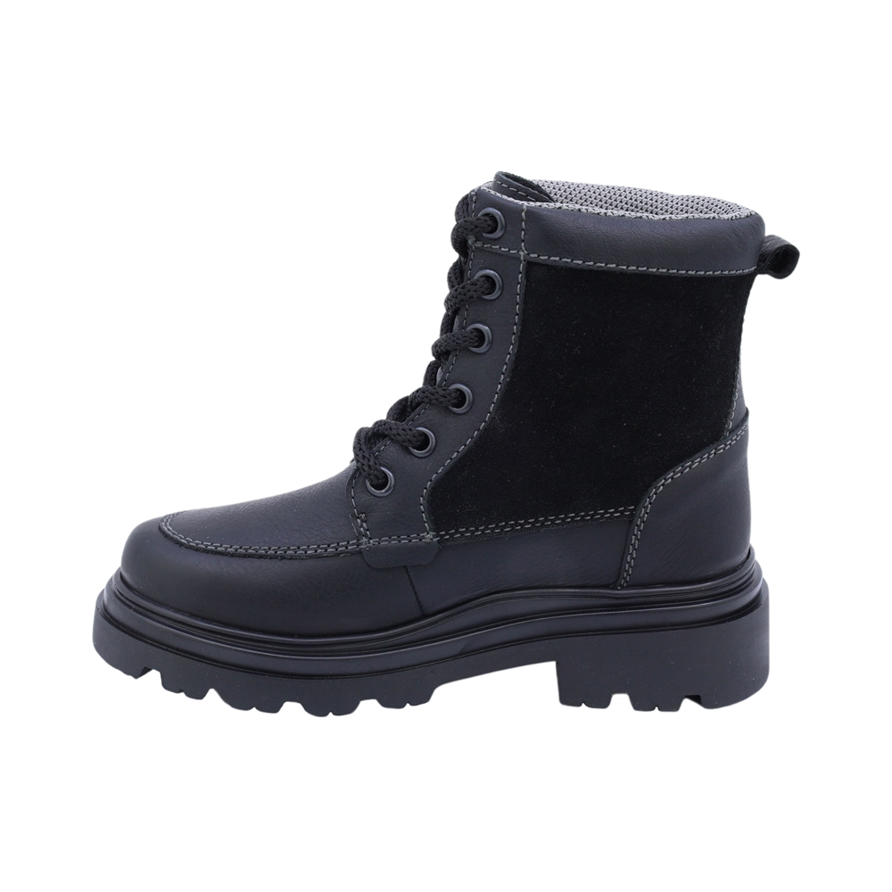 Foto 5 | Bota De Piel Para Niño Audaz 434001-a Negro Ajuste Agujeta