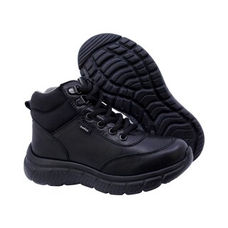 Foto 6 | Bota De Piel Para Niño Audaz 443205-a Negro Ajuste Agujeta