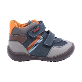 Foto 2 | Botita De Piel Para Niño Audaz 162511-e Azul Ajuste Velcro
