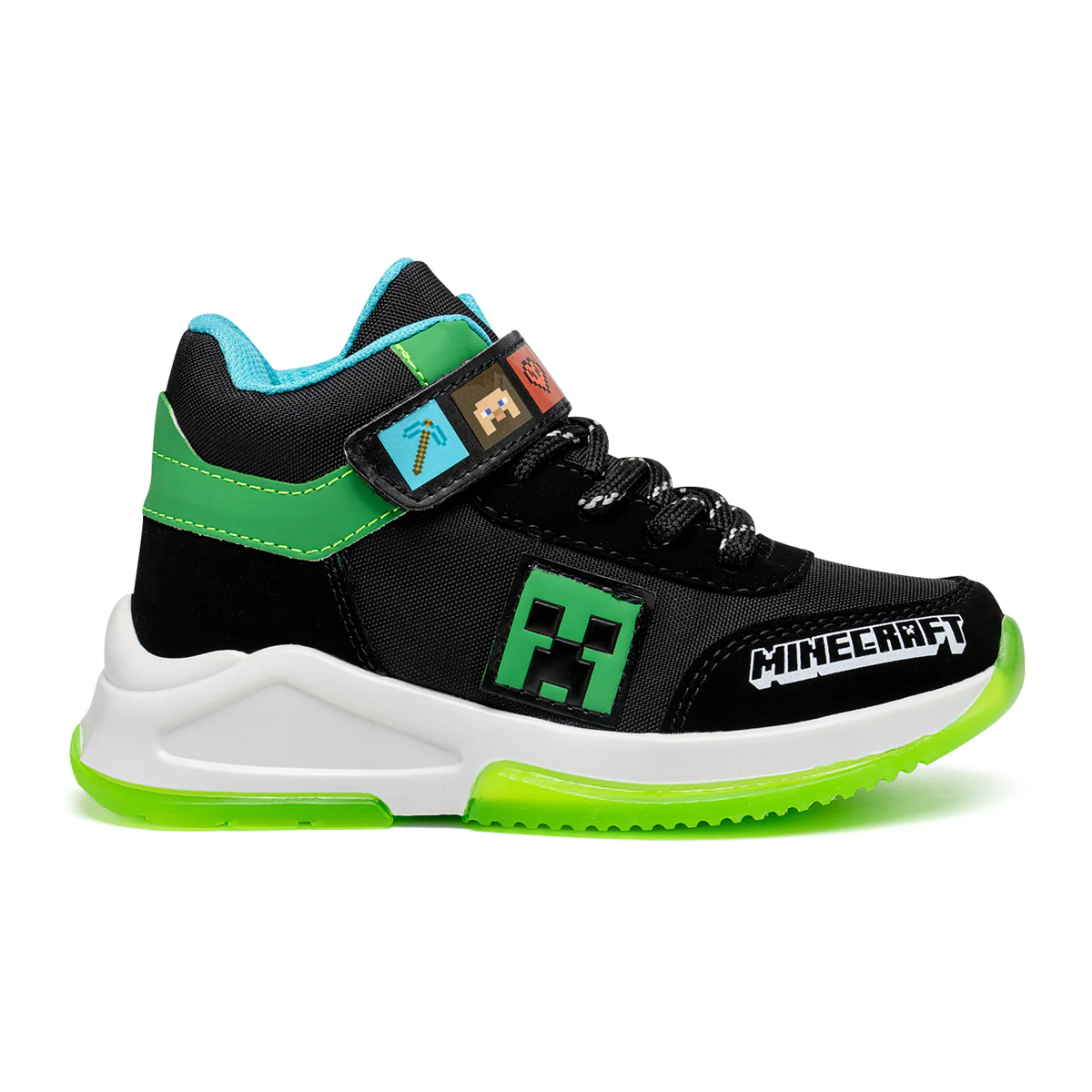 Foto 2 pulgar | Tenis de Bota Yuyin Minecraft Negros para Niño