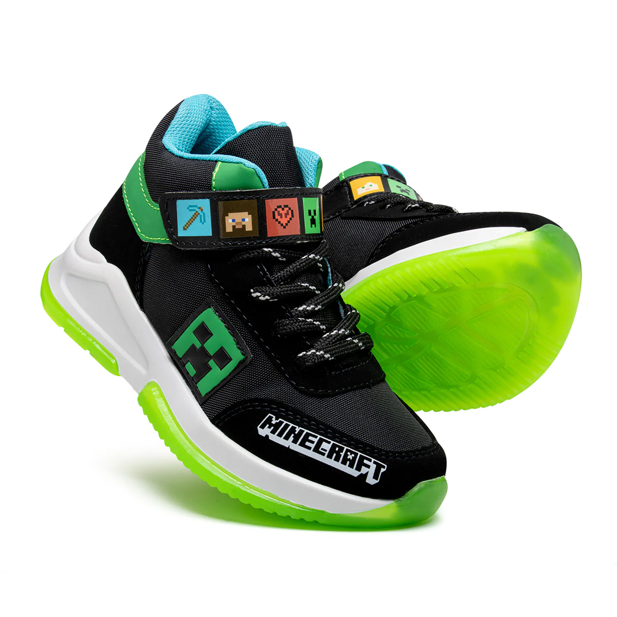 Foto 2 | Tenis de Bota Yuyin Minecraft Negros para Niño