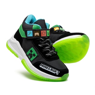 Foto 2 | Tenis de Bota Yuyin Minecraft Negros para Niño