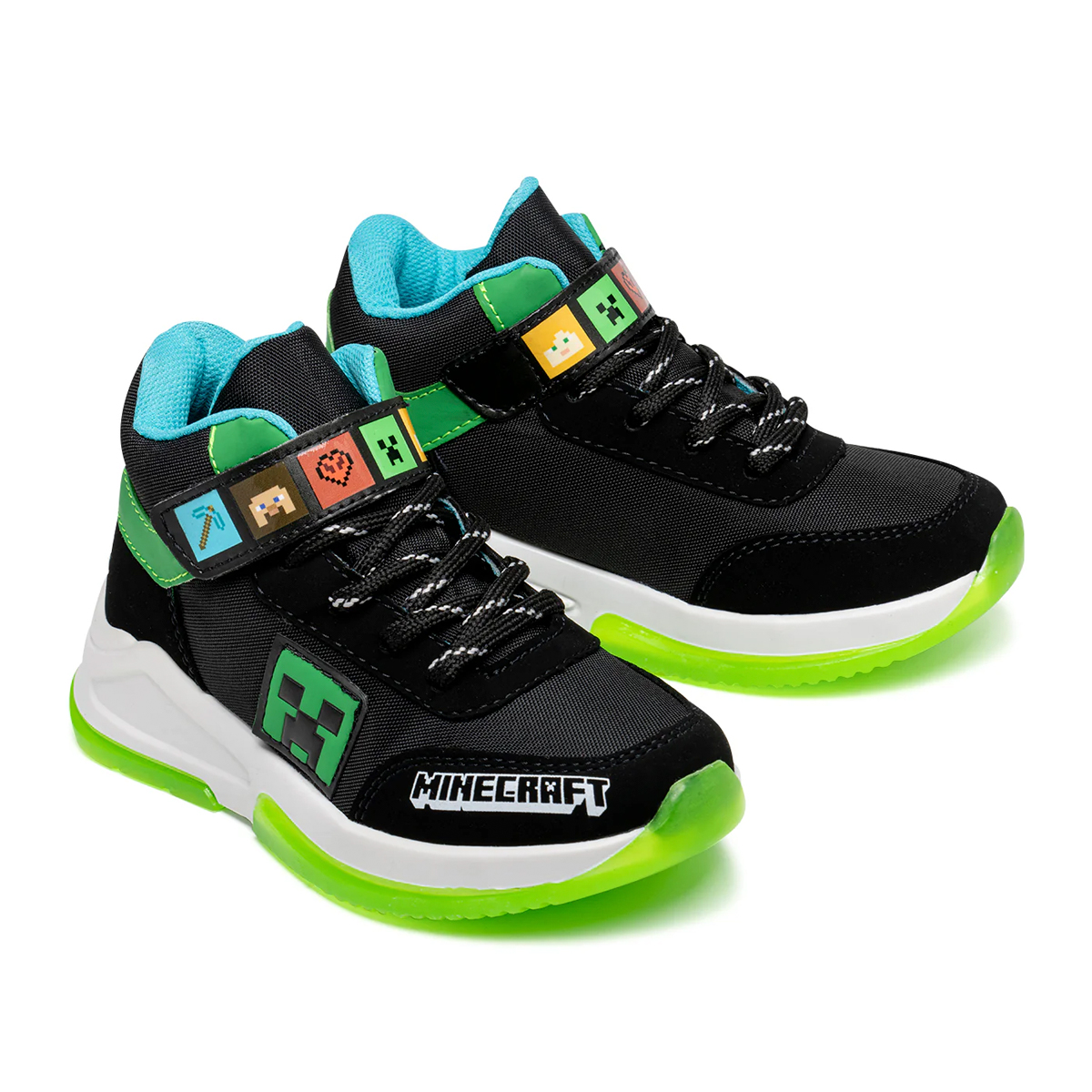 Foto 4 pulgar | Tenis de Bota Yuyin Minecraft Negros para Niño