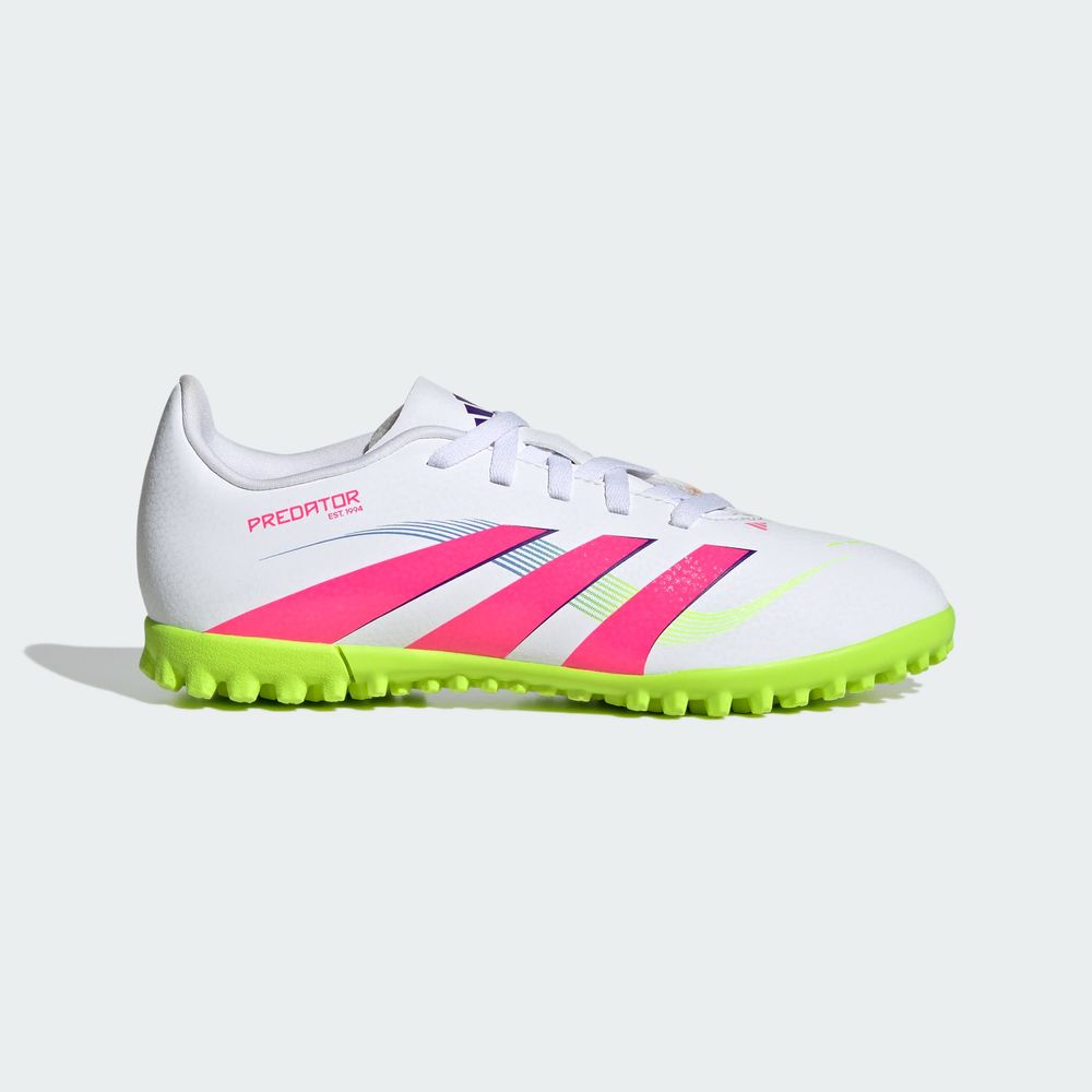 Foto 3 pulgar | Tenis de Fútbol Predator Club Pasto Sintético Niños Adidas Blancos para Niños