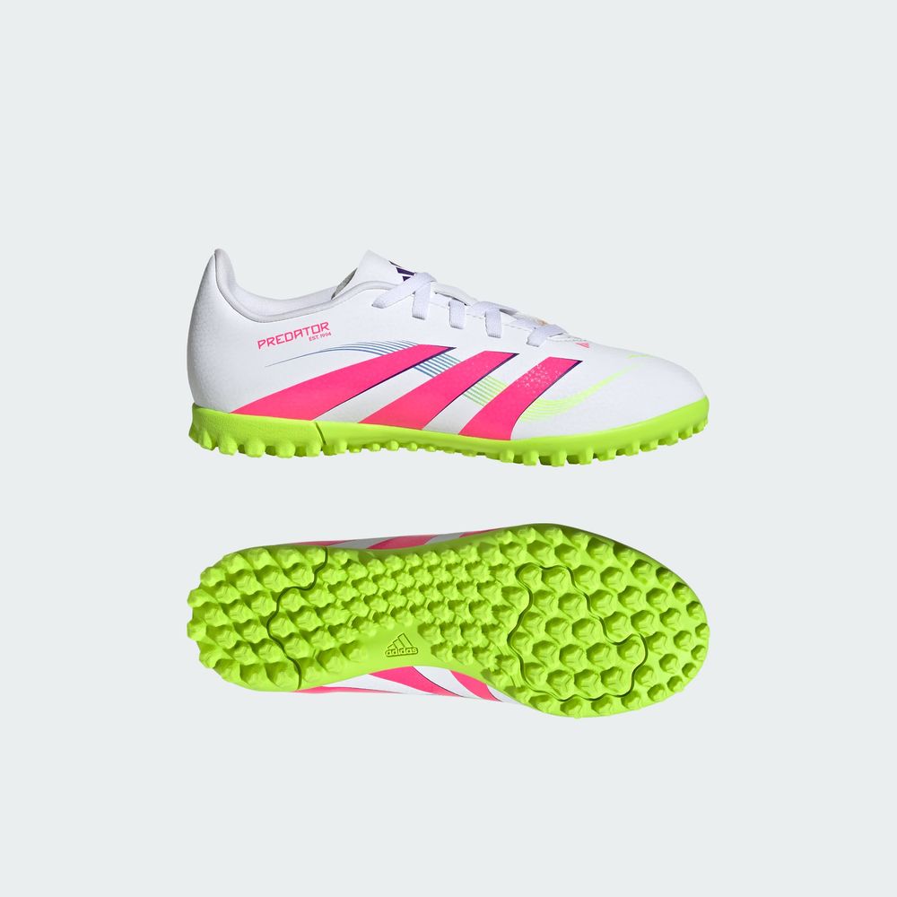 Foto 5 pulgar | Tenis de Fútbol Predator Club Pasto Sintético Niños Adidas Blancos para Niños