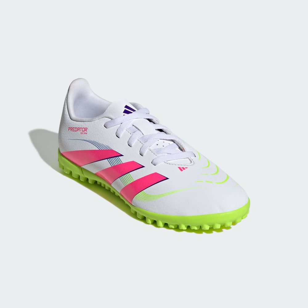 Foto 8 pulgar | Tenis de Fútbol Predator Club Pasto Sintético Niños Adidas Blancos para Niños