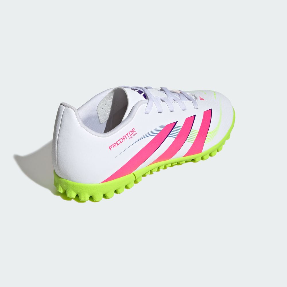Foto 9 pulgar | Tenis de Fútbol Predator Club Pasto Sintético Niños Adidas Blancos para Niños