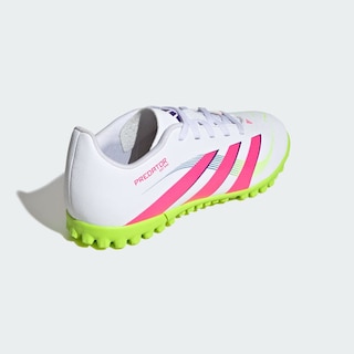 Foto 8 | Tenis de Fútbol Predator Club Pasto Sintético Niños Adidas Blancos para Niños