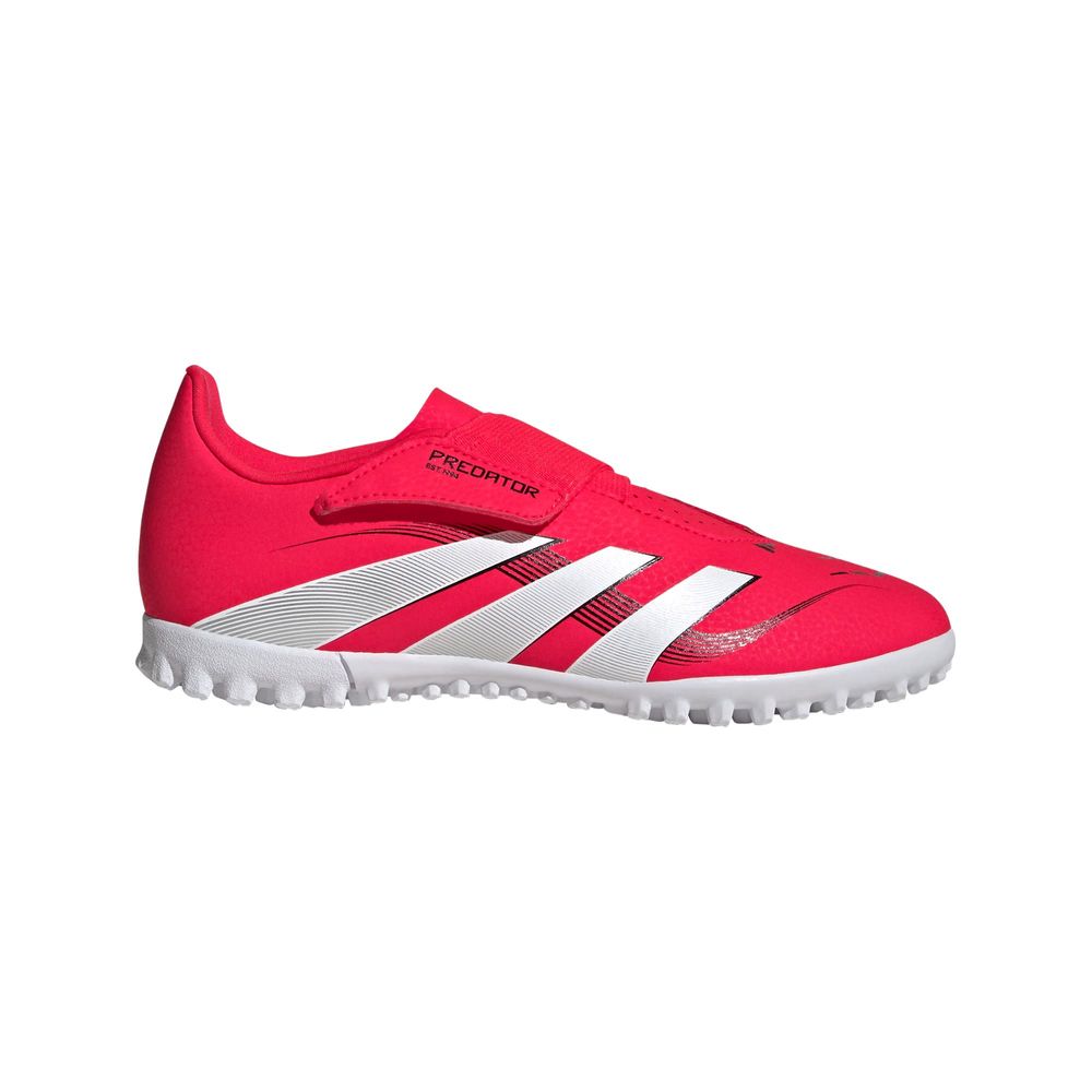 Foto 2 pulgar | Calzado De Fútbol Predator Club Cierre Por Contacto Pasto Sintético Niños Adidas Rojo Niños