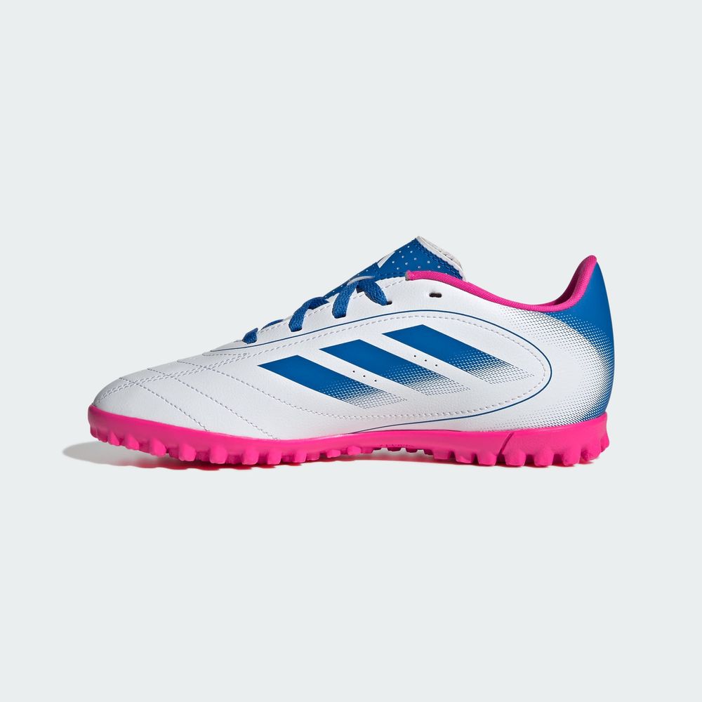 Foto 4 pulgar | Tenis Goletto Ix Tf J Adidas Blancos para Niños