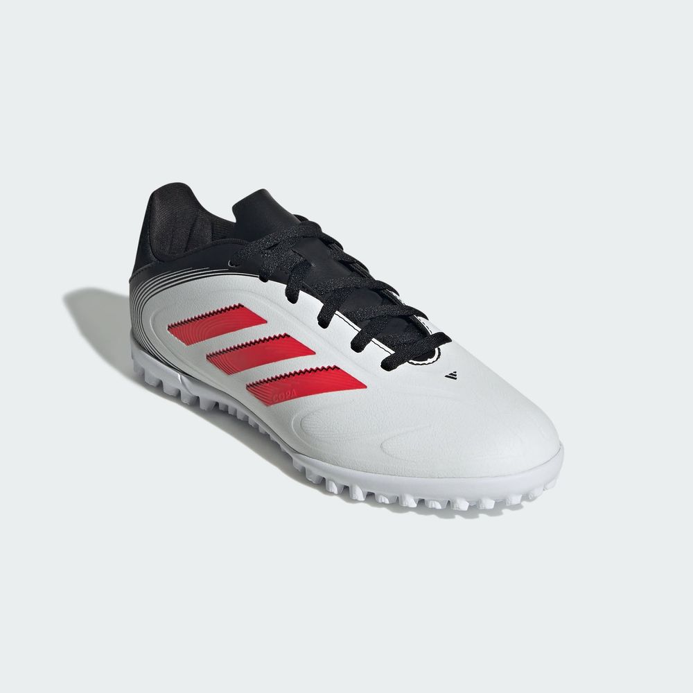 Foto 8 pulgar | Botines Copa Pure 3 Club Pasto Sintético Niños Adidas Blanco Niños