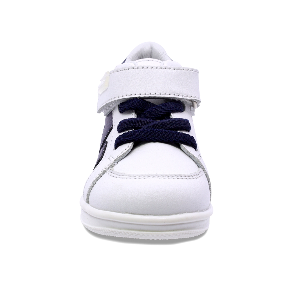 Foto 4 pulgar | Bota Casual para Niño Audaz Blanco Ajuste Doble Velcro
