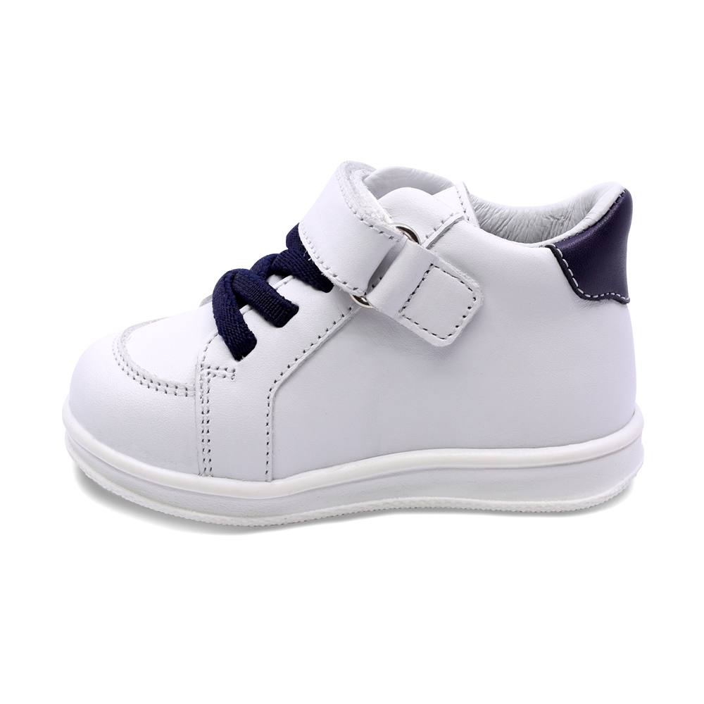 Foto 6 pulgar | Bota Casual para Niño Audaz Blanco Ajuste Doble Velcro