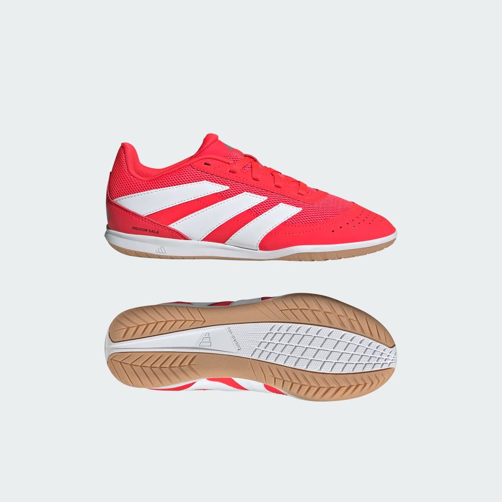 Foto 4 | Calzado De Fútbol Predator Club Sala Cancha Cubierta Niños Adidas Rojo Niños
