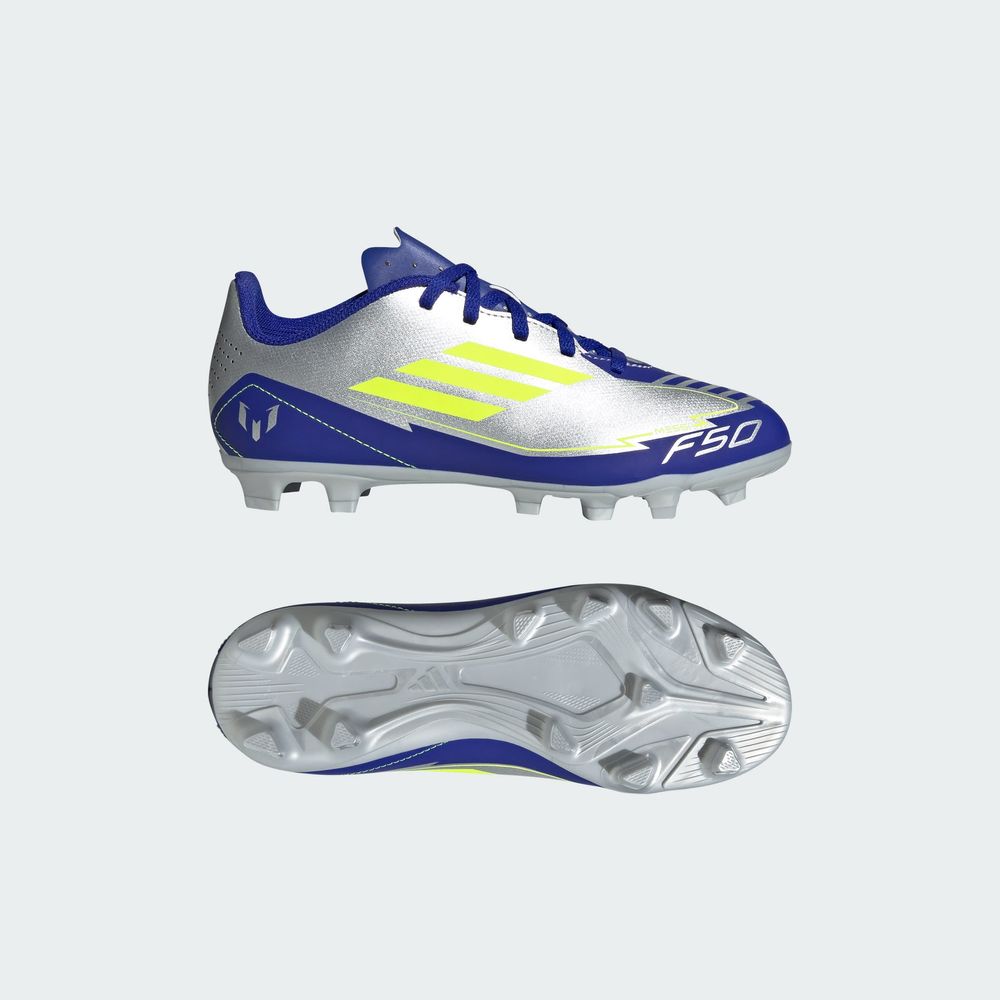 Foto 5 pulgar | F50 Club Fg/mg J Messi Adidas Plata Niños