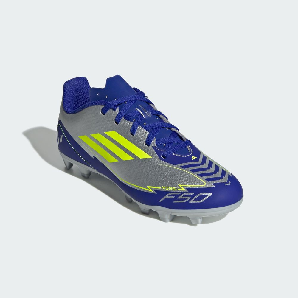 Foto 8 pulgar | F50 Club Fg/mg J Messi Adidas Plata Niños