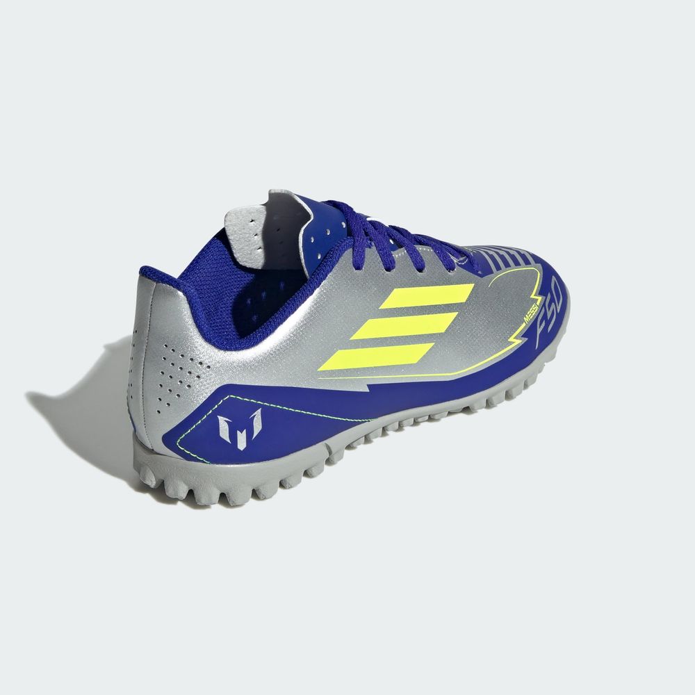 Foto 9 pulgar | F50 Club Tf J Messi Adidas Plata Niños