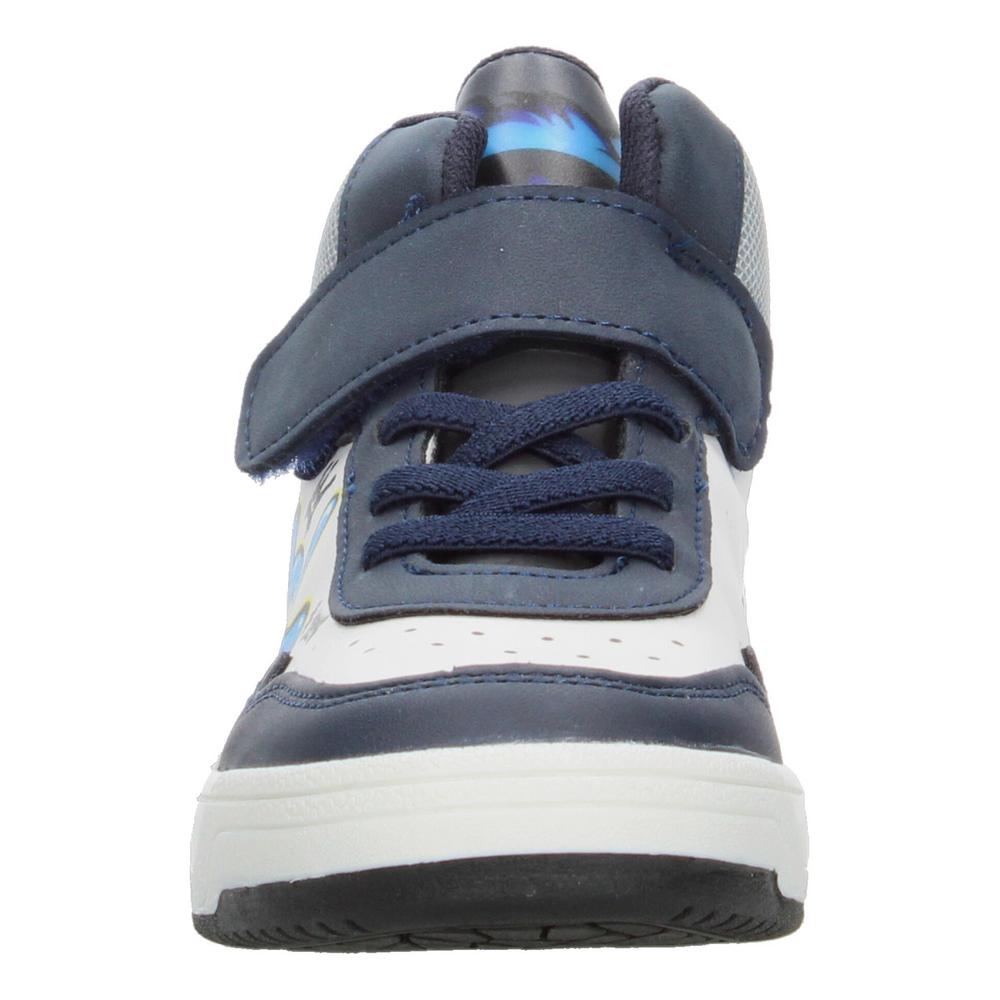 Foto 7 pulgar | Tenis Niño Vavito Grafiti Azul Marino Mid Cut Tipo Bota Casual Streetwear Moderno Original Sneakers Blanco