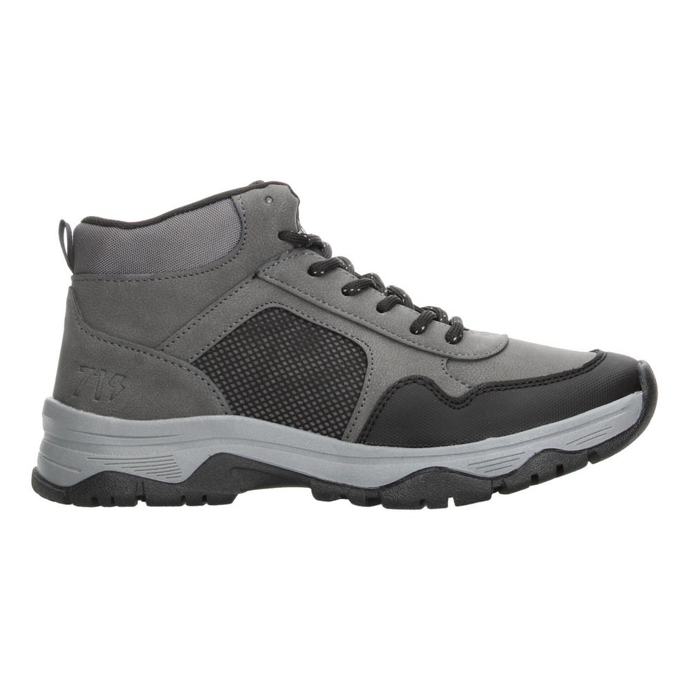 Foto 2 pulgar | Bota Niño Vavito Gris Invierno Confort Moderno Moda Cintas Gris