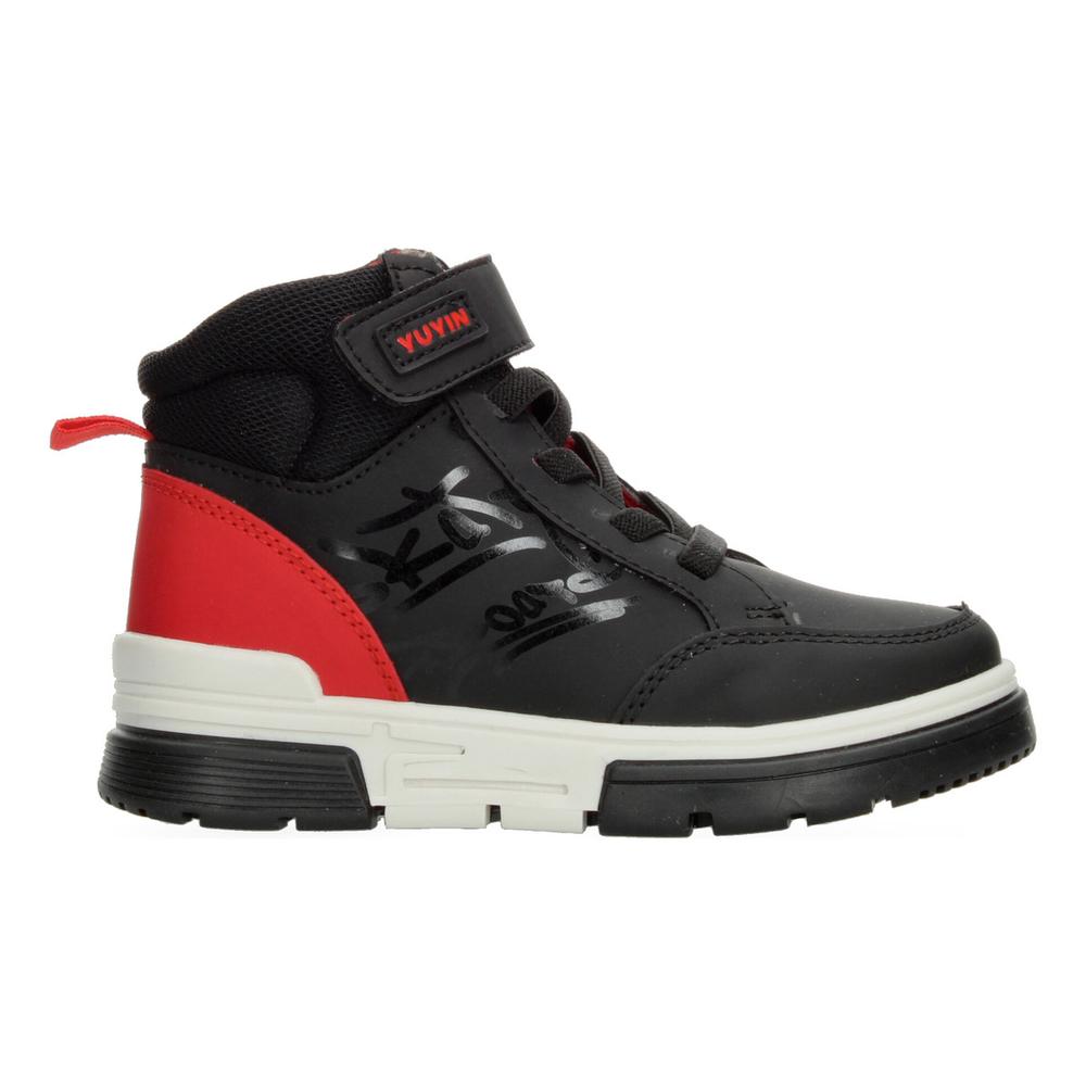 Bota Yuyin Negro Para Niño [yuy475] Rojo