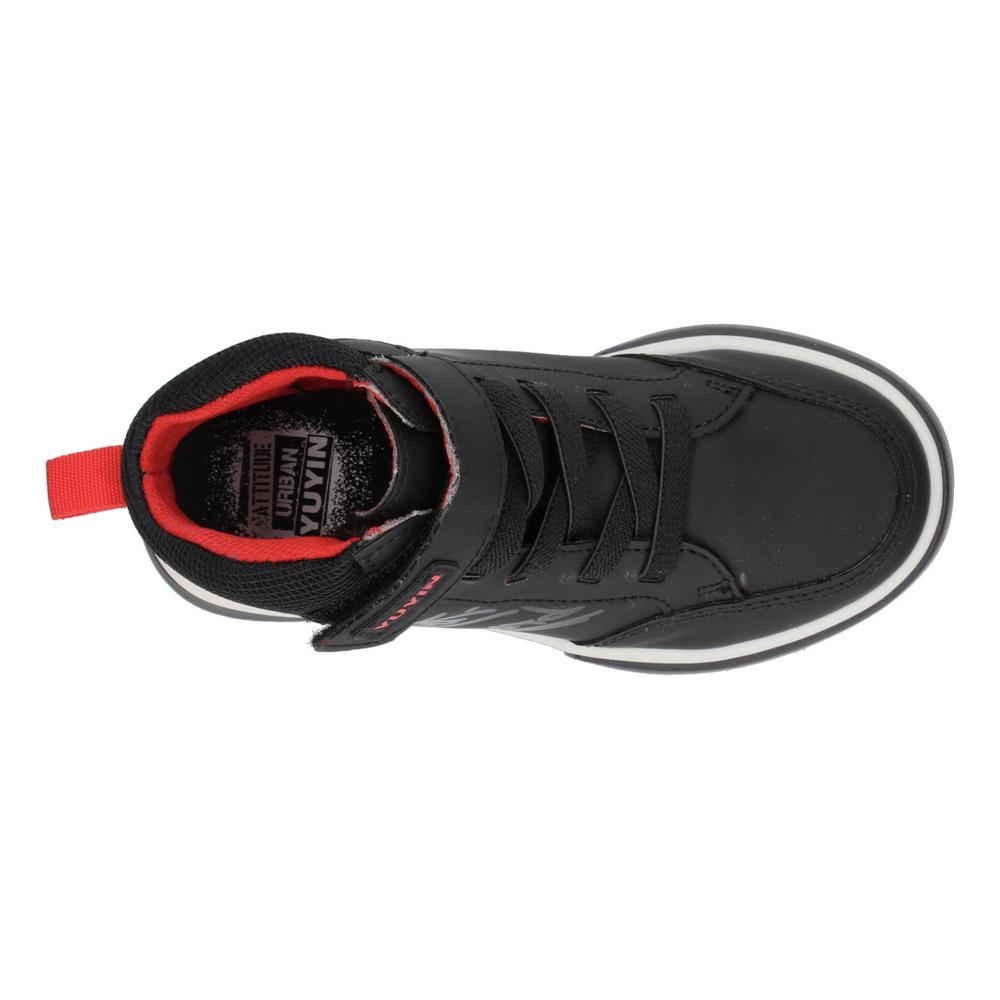 Foto 8 | Bota Yuyin Negro Para Niño [yuy475] Rojo