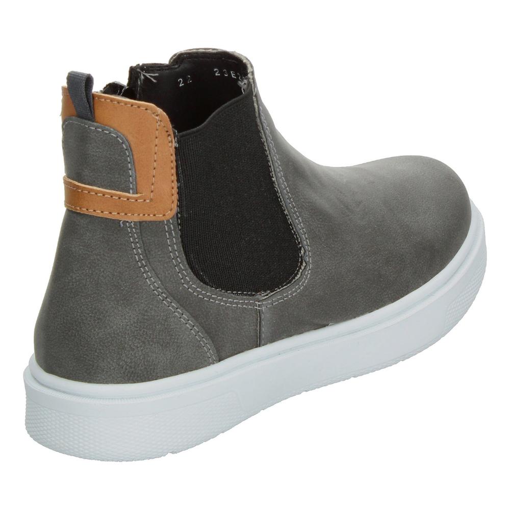Foto 3 | Botas Niño Blasito Gris Casual Chelsea Slip On Zipper Gris