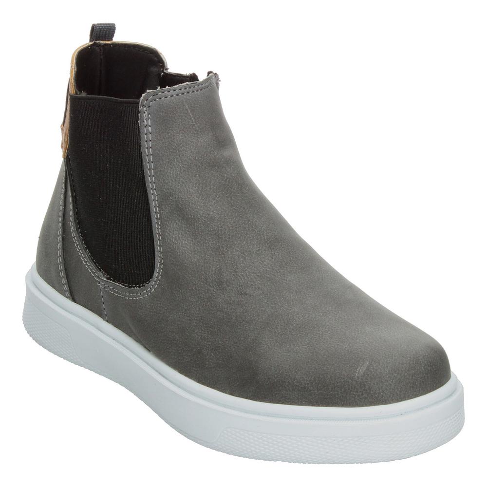 Foto 4 | Botas Niño Blasito Gris Casual Chelsea Slip On Zipper Gris